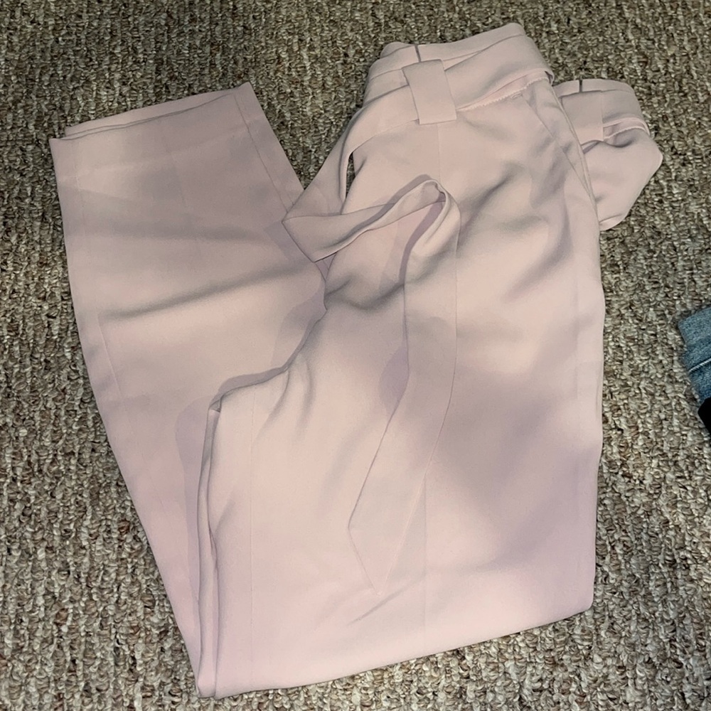 Express Ankle High Rise Sash Pant